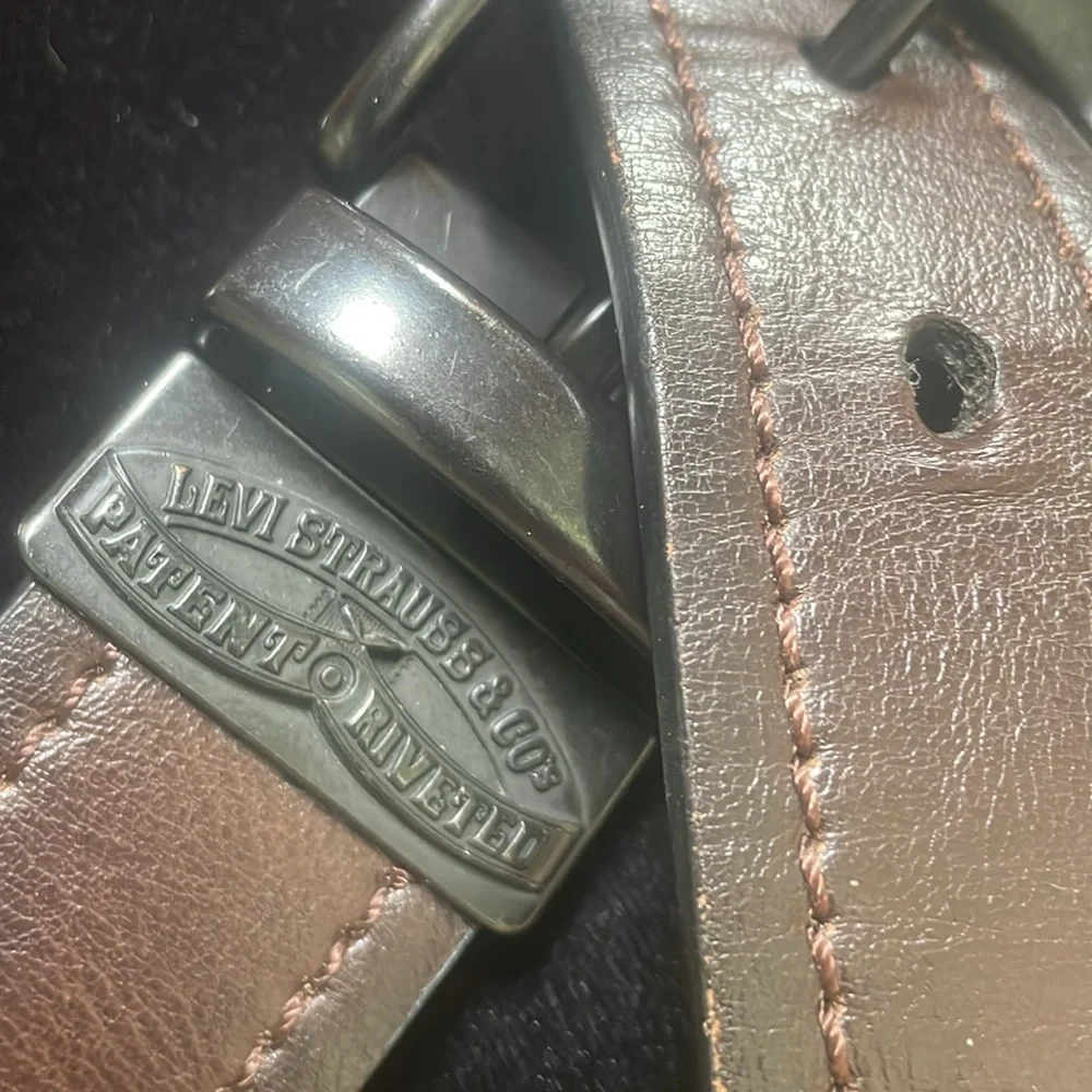 Levi's Brown Leather Belt Classic Design